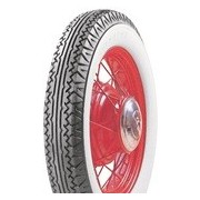 550x18 (550-18) 83P FIRESTONE 3 1/4" WHITEWALL: TUBED TYPE